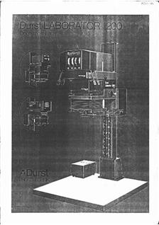 Durst Laborator L 1200 manual. Camera Instructions.